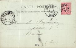 CPA Environs d'Uriage les Bains Cascade de l'Oursiere