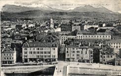 CPA Grenoble Panorama de la Ville et des Alpes 