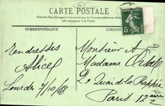 CPA Lourdes la Basilique et l'Esplanade 