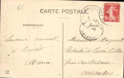 CPA Argeles Gazost le fond d'Azun vu des Hauteurs de Peyre Dufau au dessus de Beaucens