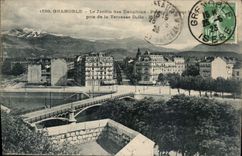 CPA Grenoble le Jardin des Dauphins Perspective sur la Ville pris de la Terrasse Dolle 