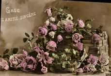 CPA Gage le Amitie Sincere Fleurs