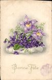 CPA Bonne Fete Fleurs