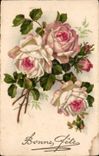 CPA Bonne fete Fleurs