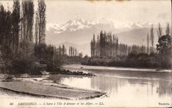 CPA Grenoble l'Isere a l'Ile et les Alpes 