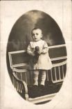 CARTE PHOTO Enfant Poupee