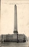CPA Paris l'Obelisque de Louqsor Place de la Concorde 