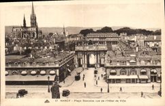 CPA Nancy Place Stanislas vue de l'Hotel de Ville 