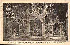 CPA Nancy Fontaine de Neptune Par Guibal Grilles de Jean Lamour 1755 