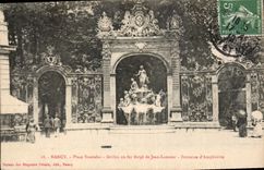 CPA Nancy Place Stanislas Grilles en Fer forge de Jean Lamour Fontaine d'Amphitrite 