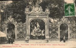 CPA Nancy Place Stanislas Grilles en Fer forge de Jean Lamour Fontaine d'Amphitrite 