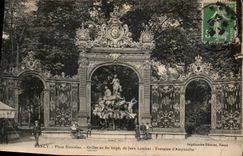 CPA Nancy Place Stanislas Grilles en Fer forge de Jean Lamour Fontaine d'Amphitrite 