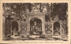 CPA Nancy Fontaine de Neptune par Guibal et Cyffle Grilles de Jean Lamour 1755 
