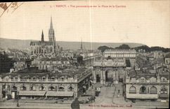 CPA Nancy vue panoramique sur la Place de la Carriere 