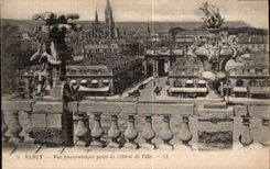 CPA Nancy vue panoramique prise de l'Hotel de Ville 