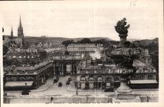 CPA Nancy la Place Stanislas vue de l'hotel de Ville 