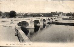CPA Tours le Grand Pont 