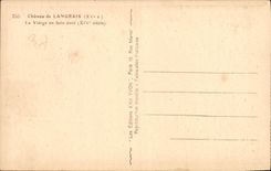 CPA Chateau de Langeais XV S la Vierge en bois dore XIV siecle 