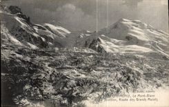 CPA Chamonix le Mont Blanc Jonction Route des Grands Mulets 