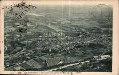 CPA Lourdes vue generale prise du Pic du Jer 