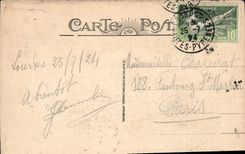 CPA Lourdes vue generale prise du Pic du Jer 