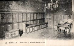 CPA Langeais Petit Salon Boiseries Peintes 