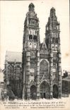 CPA Tours I et L la Cathedrale St Gatien XII et XVI S 