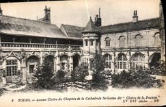 CPA Tours Ancien Cloitre du Chapitre de la Cathedrale St Gatien dit Cloitre de la Psalette 