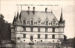 CPA Azay le Rideau I et L le Chateau Facade Nord 
