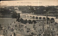 CPA Tours a vol d'oiseau le Pont de Pierre 