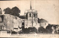 CPA Chateau d'Amboise la Chapelle et la Tour de Cesar 