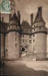 CPA Langeais l'Entree du Chateau le Pont Levis 