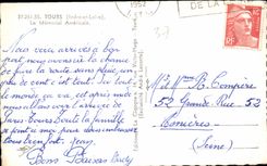 CPA Tours Indre et loire le Memorial Americain 