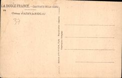 CPA Chateaux de la loire Chateau d'Azay le Rideau