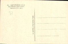 CPA Langeais I et L le Chateau XV siecle 