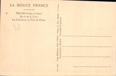 CPA Tours Indre et loire Bords de la Loire la Cathedrale et Pont de Pierre 