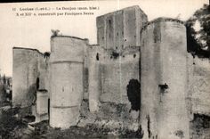 CPA Loches I et L le Donjon mon hist X et XII S construit par Foulques Nerra 