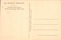 CPA Tours Indre et Loire la Tour Charlemagne XIII siecle 