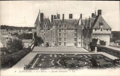 CPA Langeais le Chateau Facade Interieure 