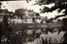 CPA Chateaux de la Loire Amboise Indre et Loire le Chateau encadre dans la Verdure 