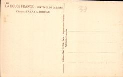 CPA Chateaux de la Loire Chateau d'Azay le Rideau