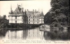 CPA Azay le Rideau I et L Chateau National Monument historique XV siecle 