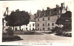 CPA Amboise la terrasse du Chateau 