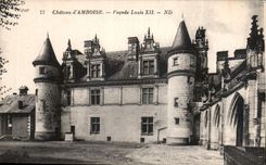 CPA Chateau d'Amboise facade Louis XII 