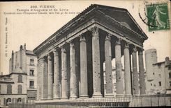 CPA Vienne temple d'Auguste et de livie 