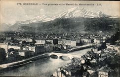 CPA Grenoble vue generale et le Massif du Moucherotte 