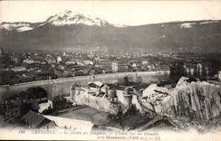 CPA Grenoble le Jardin des Dauphins l'Isere vue sur Grenoble et le Moucherotte 