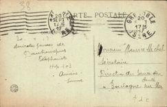 CPA Grenoble panorama des Quais et les Alpes 