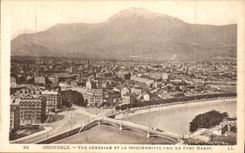 CPA Grenoble vue generale et le Moucherotte pris du Fort Rabot 