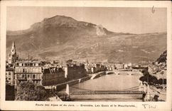 CPA Route des Alpes et du Jura Grenoble les quais et le Moucherotte 